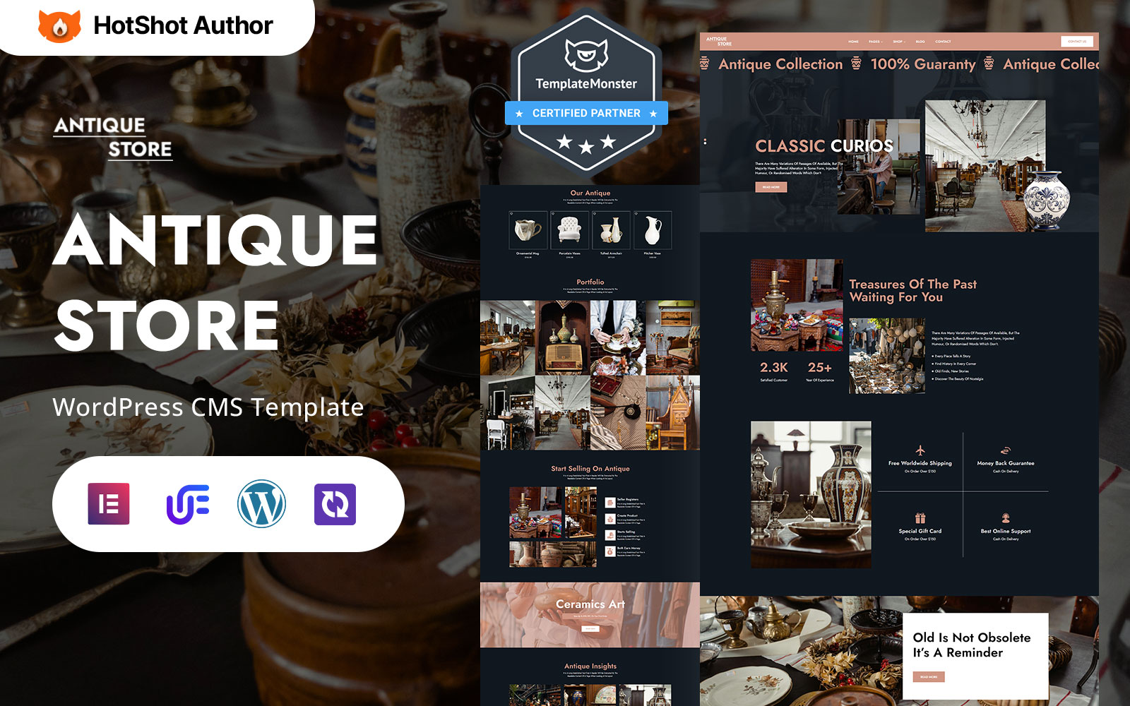 Antique Store - Antique Shop, Vintage And Collectibles WordPress Elementor Theme WordPress Theme