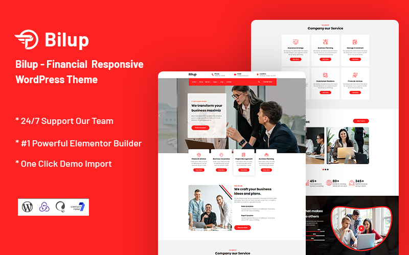 Bilup - Financial WordPress Theme