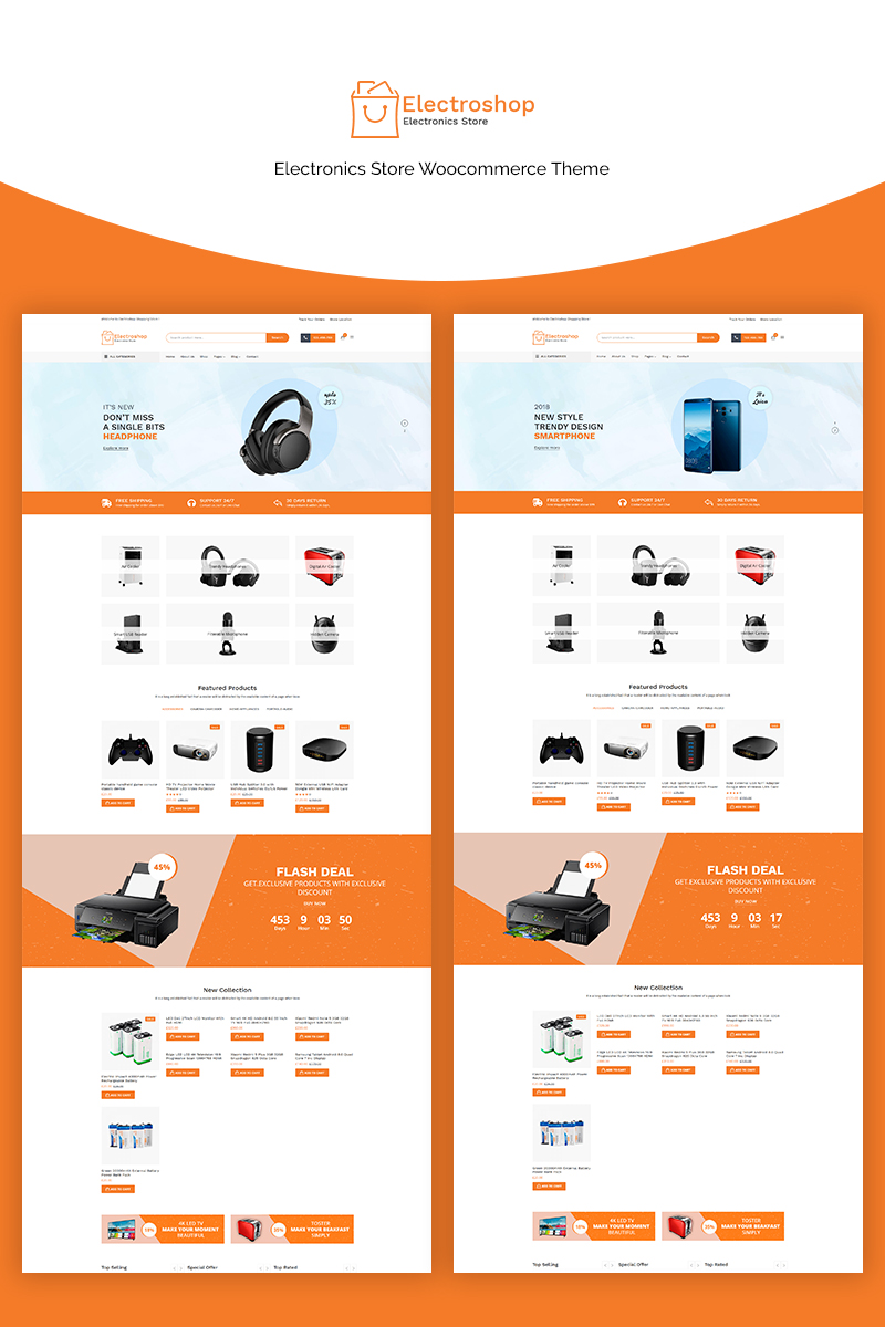 Electroshop - Electronics Store WooCommerce WordPress Theme WooCommerce Theme