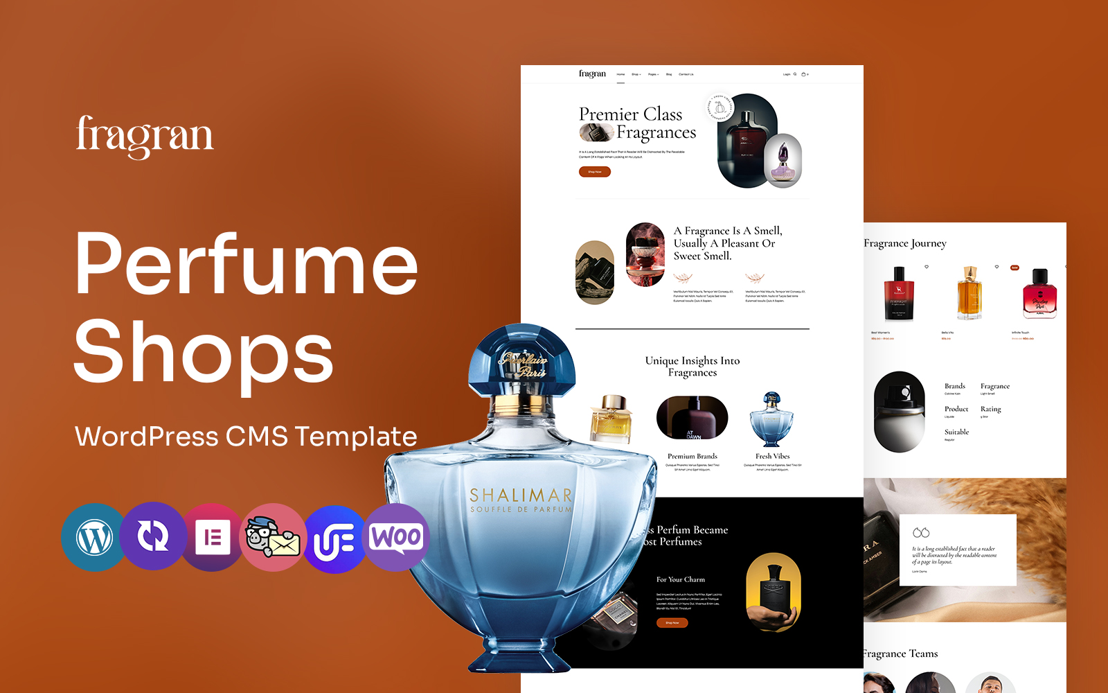 Fragran - Perfume Shop Multipurpose WordPress Elementor Theme WordPress Theme