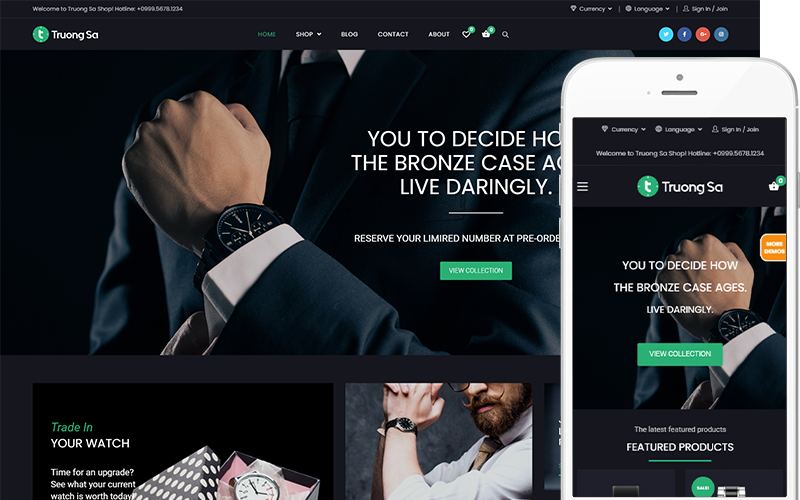 Truong Sa - Jewelry & Watches Online Store Theme WooCommerce Theme