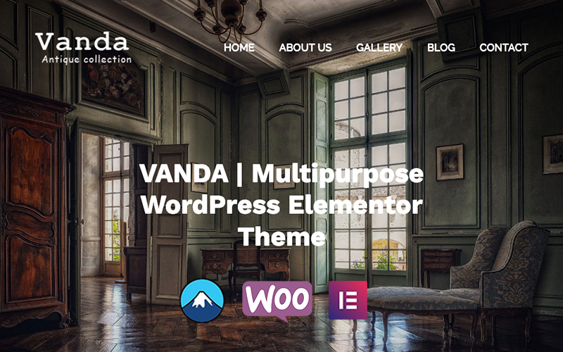 Vanda - Antique And Vintage Collection Multipurpose WordPress Elementor Theme WordPress Theme