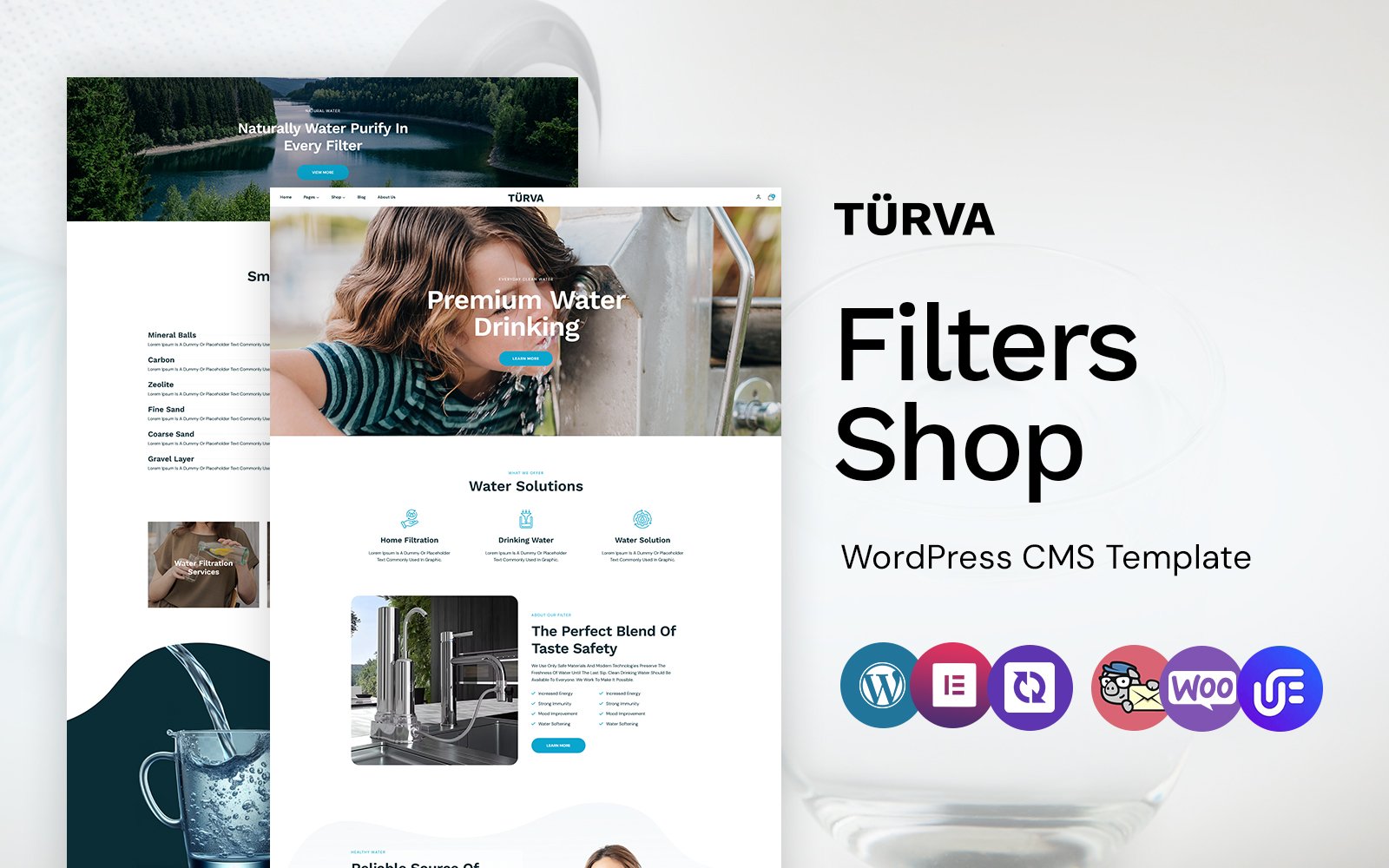 Turva - Filters & Drinking Water WordPress Elementor Theme WordPress Theme