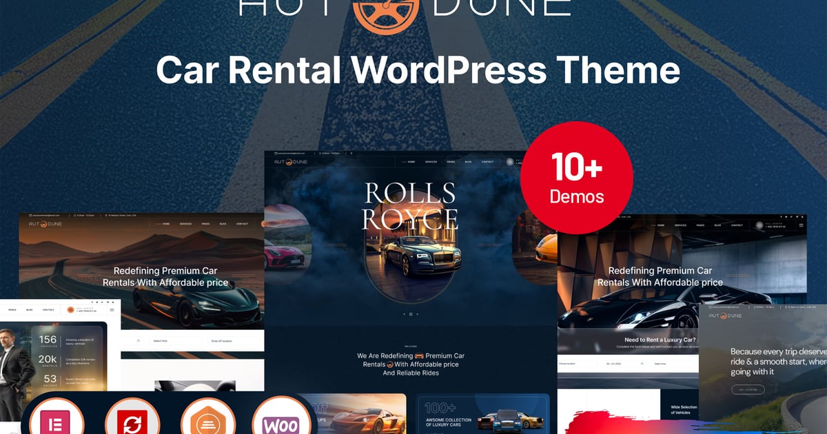 Autodune - Car Rental & Limousine WordPress Theme