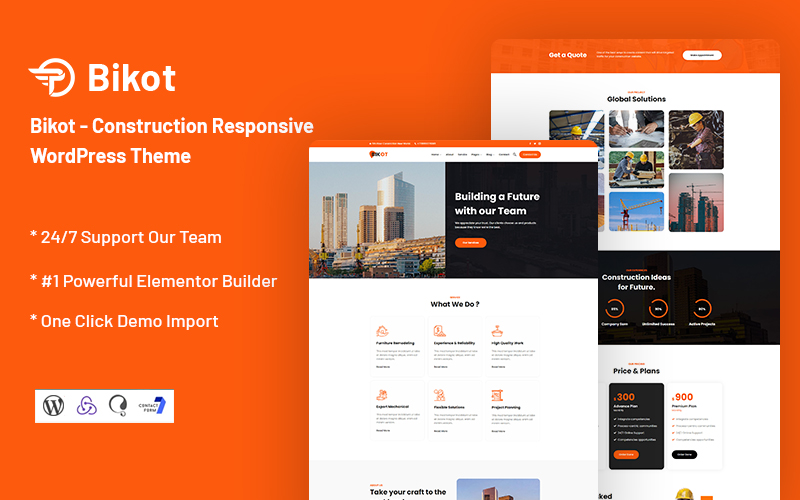 Bikot - Construction Responsive WordPress Theme