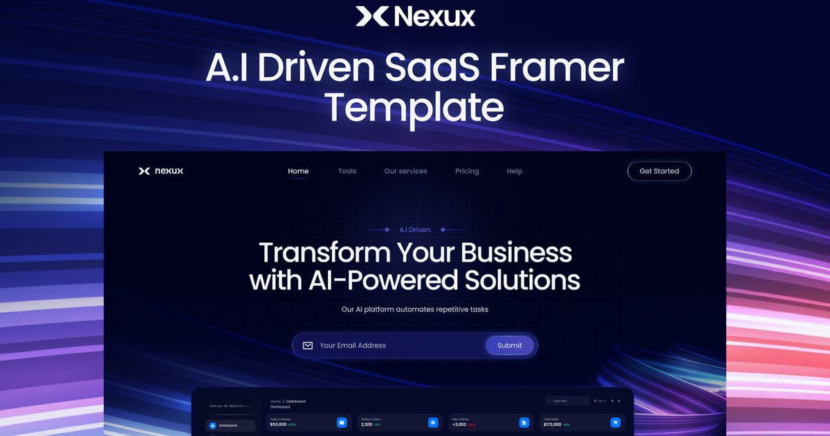 Nexux - AI Saas Landing Page WordPress Theme