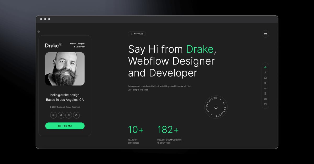 Drake Portfolio WordPress Theme