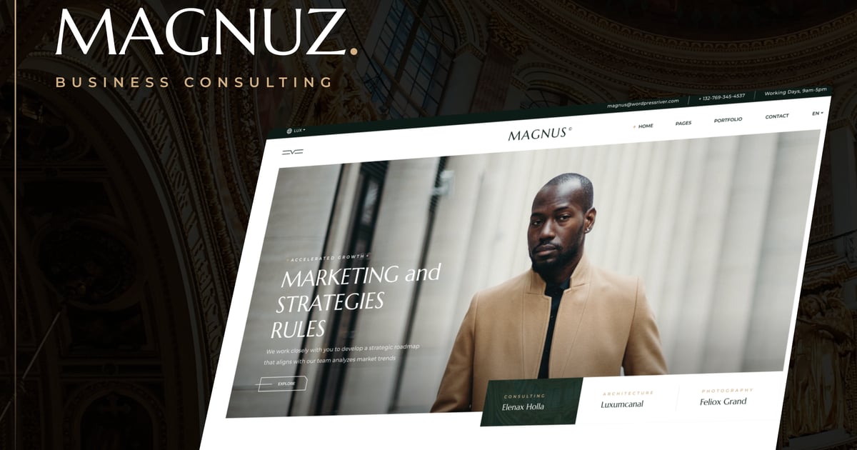 Magnuz - Business WordPress Theme