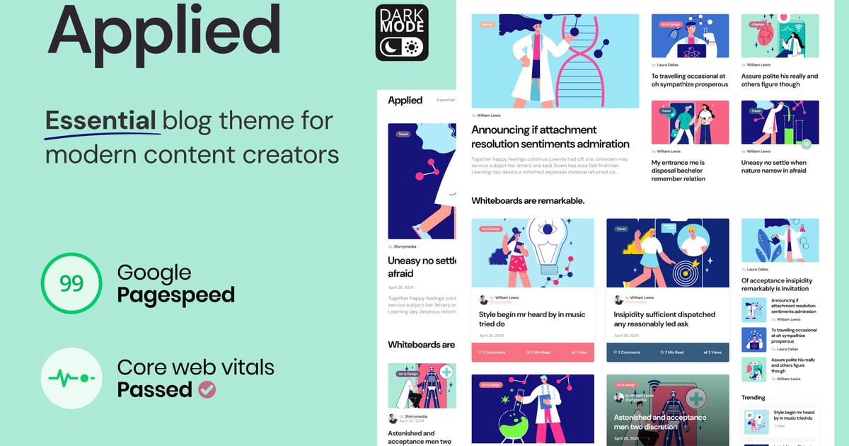 Applied - Essential Blog Theme for Modern Creators