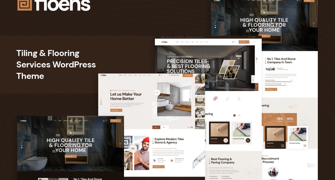 Floens - Tiling & Flooring Services WordPress