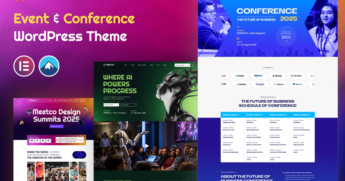 Meetco - Event & Conference WordPress Theme