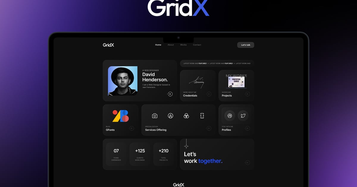 Gridx Portfolio WordPress Theme