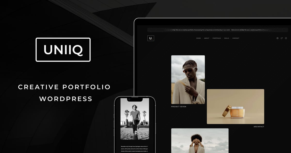 Uniiq Photography Portfolio WordPress Theme