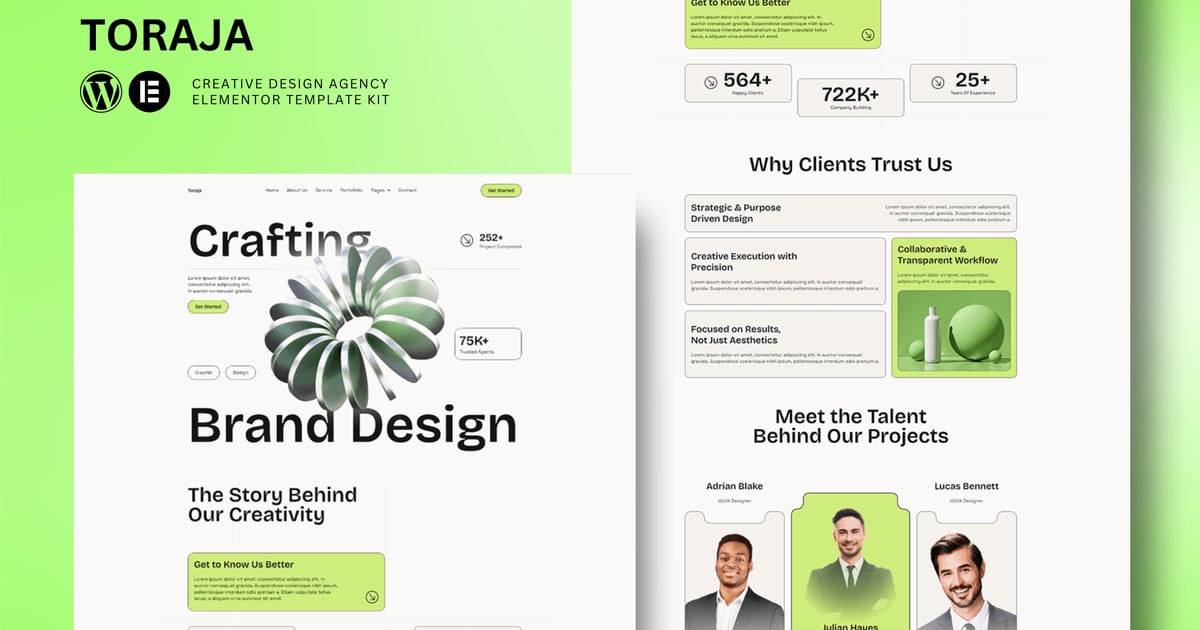 Toraja - Creative Agency Elementor Template Kit