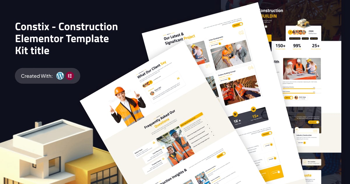 Constix - Construction & Building Elementor Template Kit