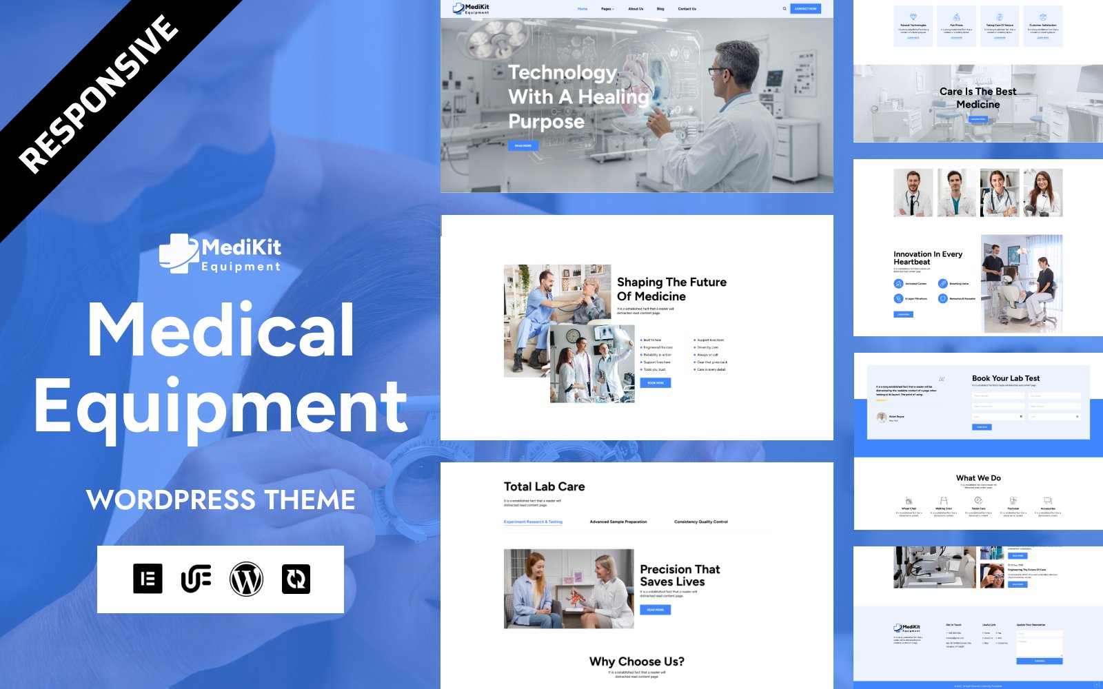 Medikit - Medical Equipment WordPress Elementor Theme WordPress Theme