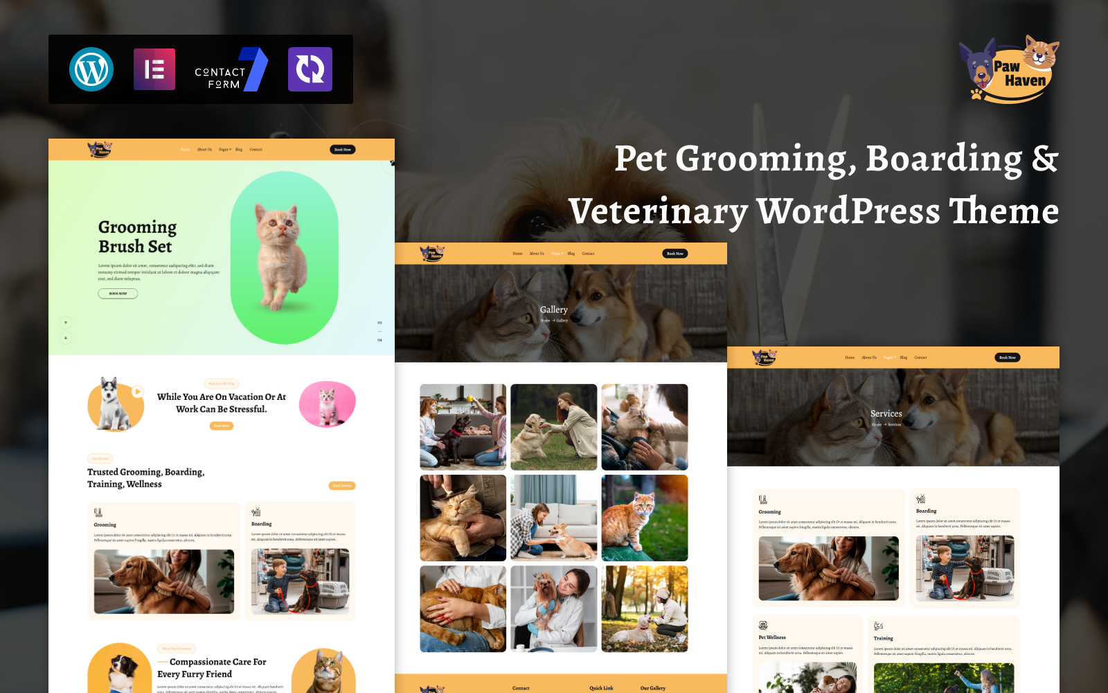 PawHaven – Pet Grooming, Boarding & Veterinary WordPress Theme