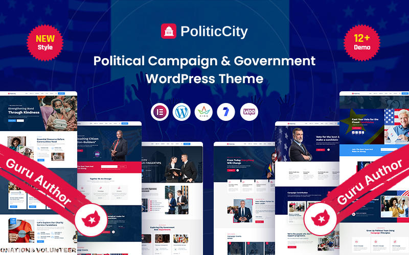 Politic City – Political Campaign & Government WordPress Theme