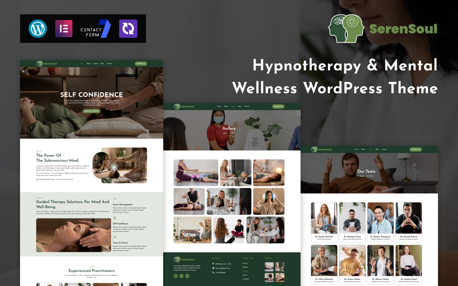 SerenSoul – & Mental Wellness WordPress Theme