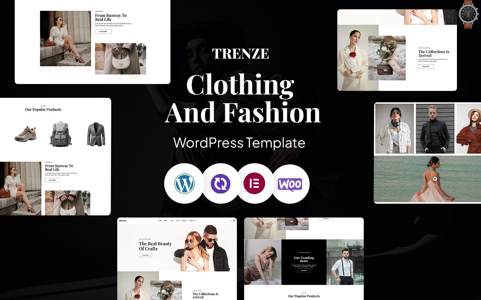 Trnze – Fashion Store WordPress CMS Elementor Template WordPress Theme