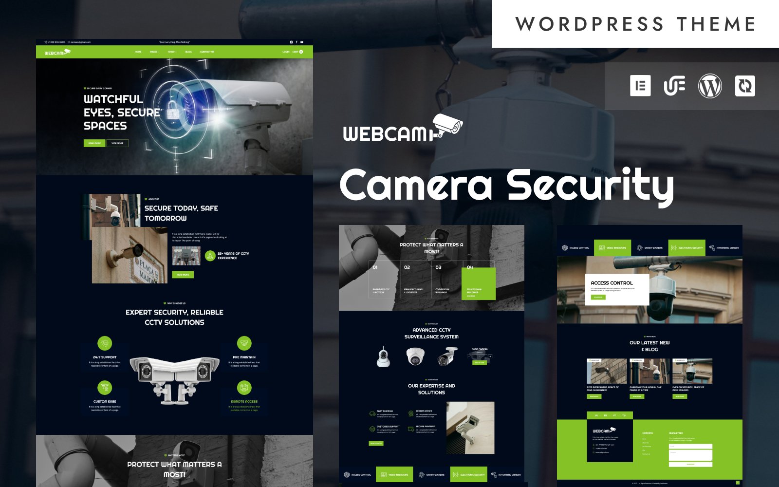Webcam - Home Automation & Camera Security Systems woocommerce WordPress Elementor Theme WordPress Theme