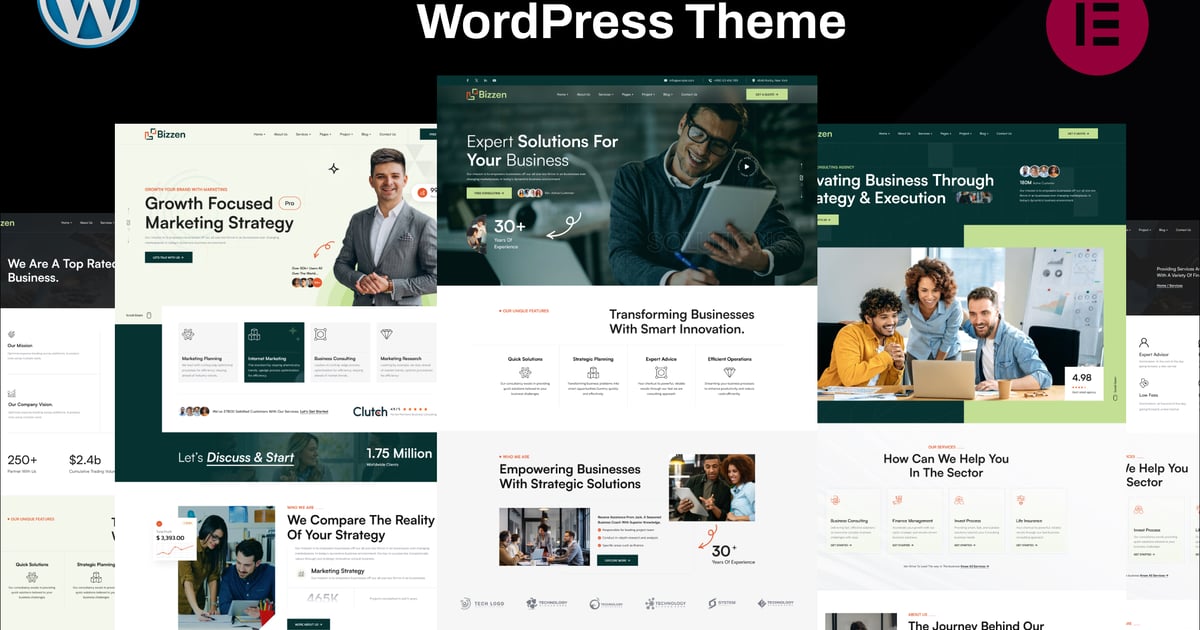 Business Consulting WordPress Theme – Bizzen