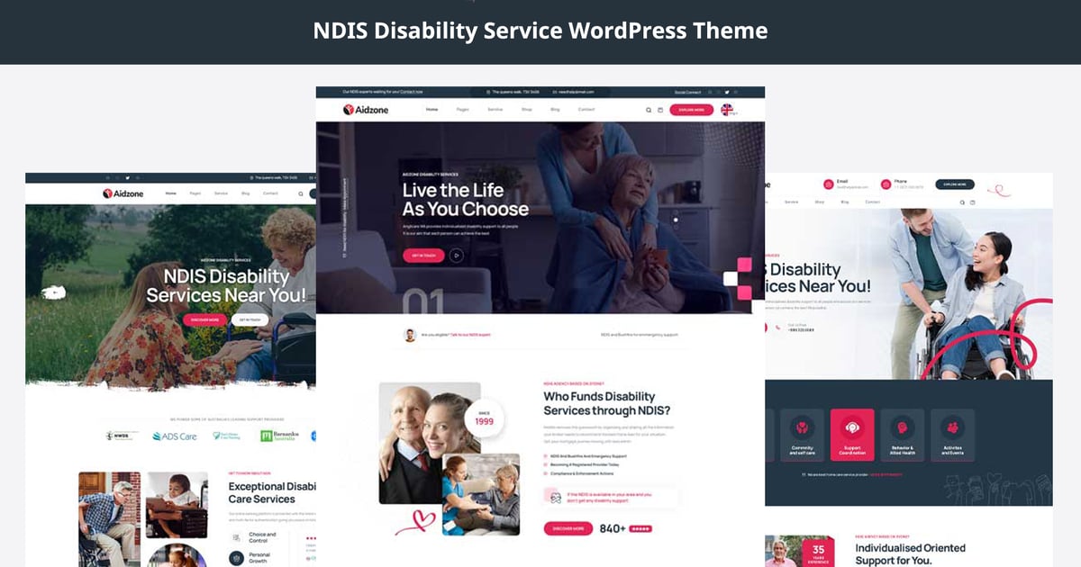 Aidzone – NDIS Disability Service WordPress Theme
