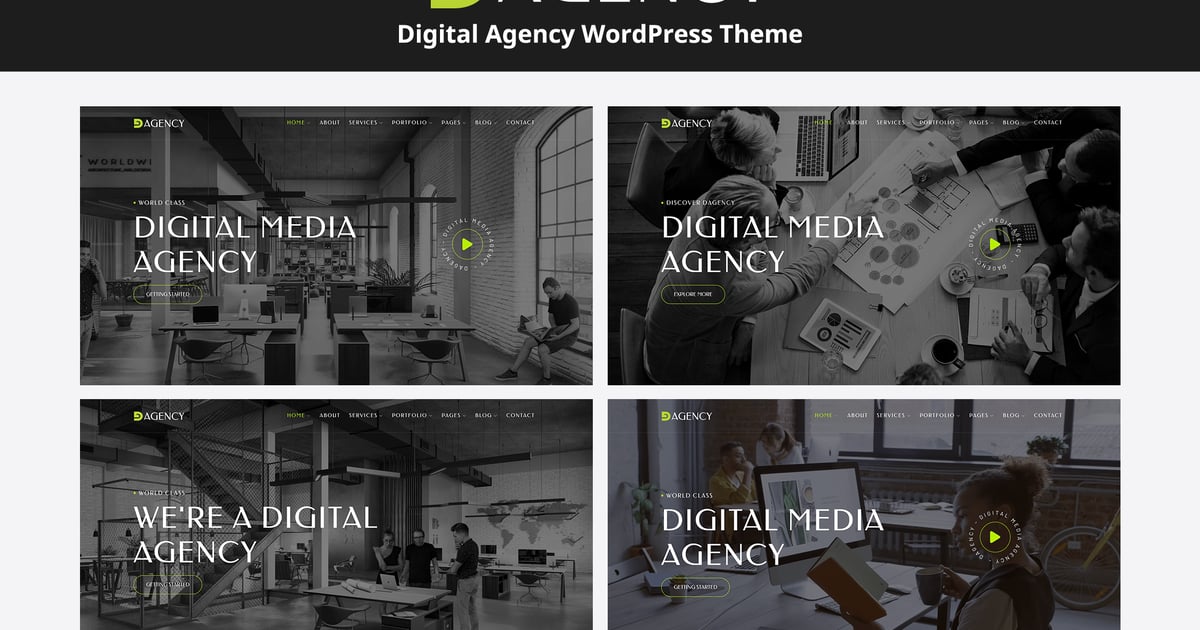 Dagency - Digital Agency WordPress Theme