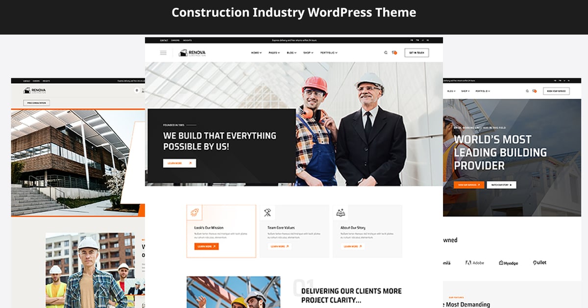 Renova - Construction Industry WordPress Theme
