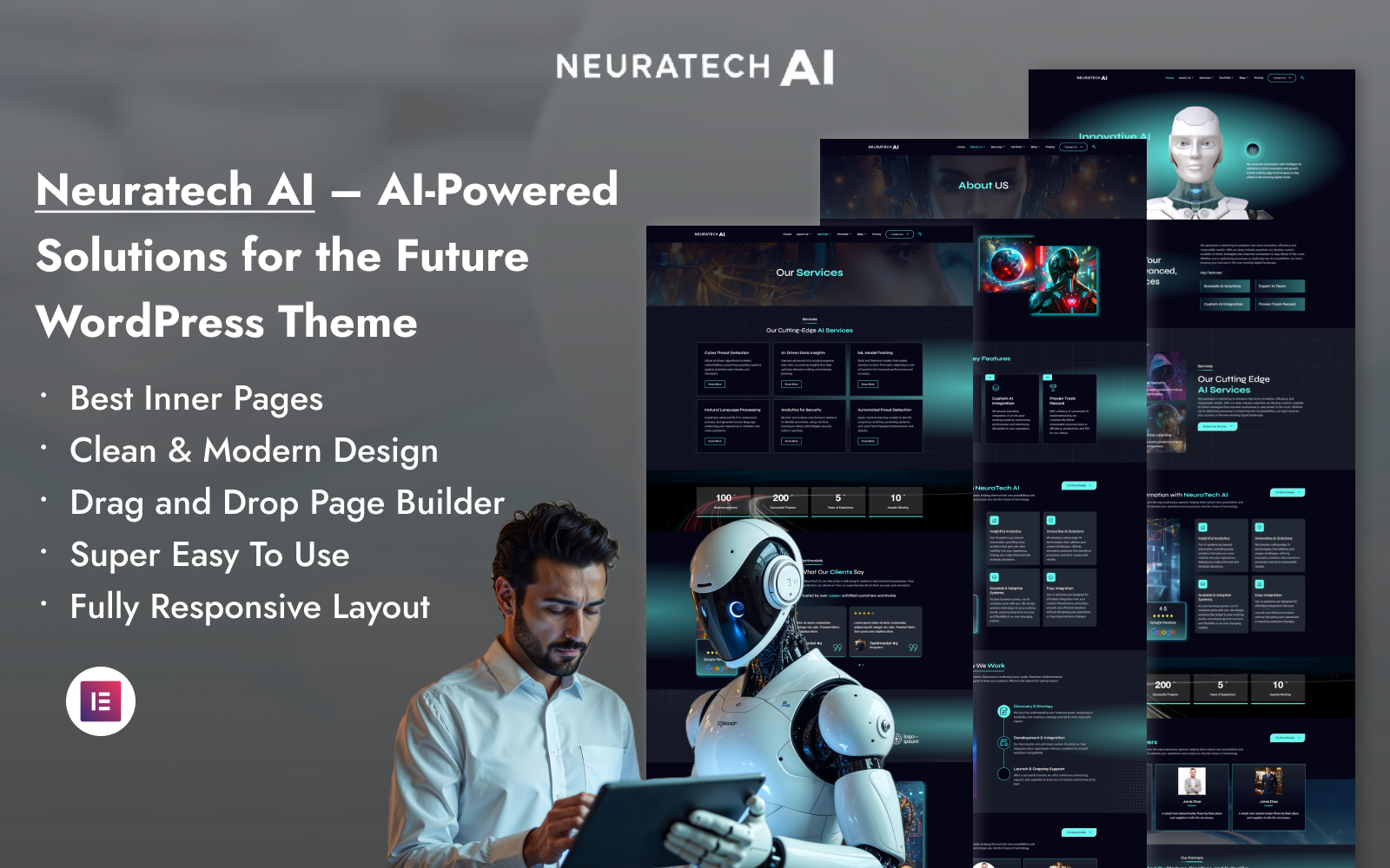 AI-Agency – Empowering Innovation with NeuraTech AI Solutions Elementor Kit