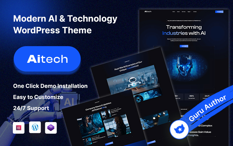 Aitech – Modern AI Technology WordPress Theme