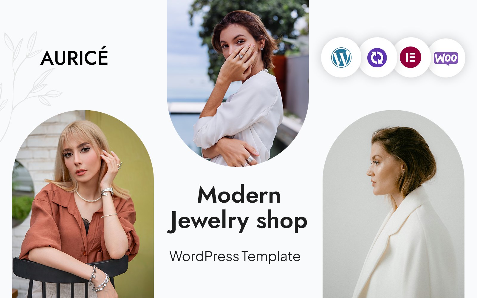 Aurice - Modern Jewelry Store WordPress CMS Elementor Template WordPress Theme