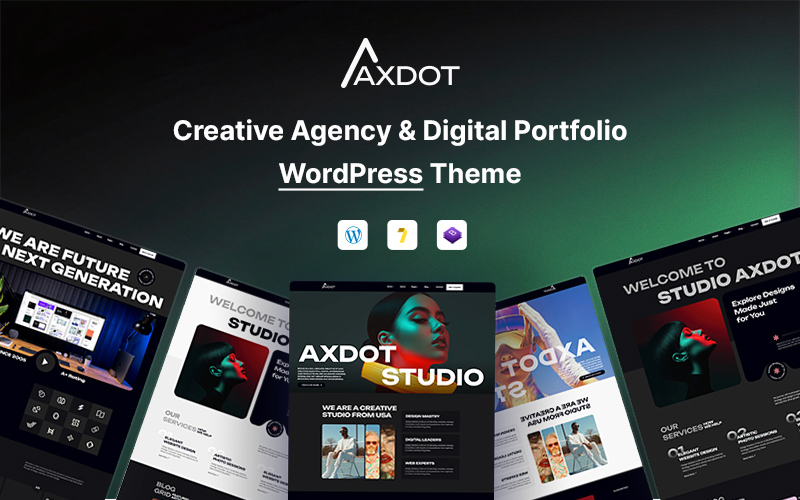 Axdot – Creative Agency & Digital Portfolio WordPress Theme