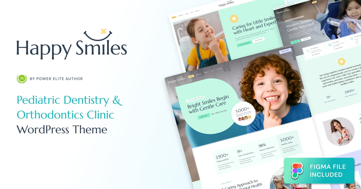 Happy Smiles - Pediatric Dental Clinic Theme