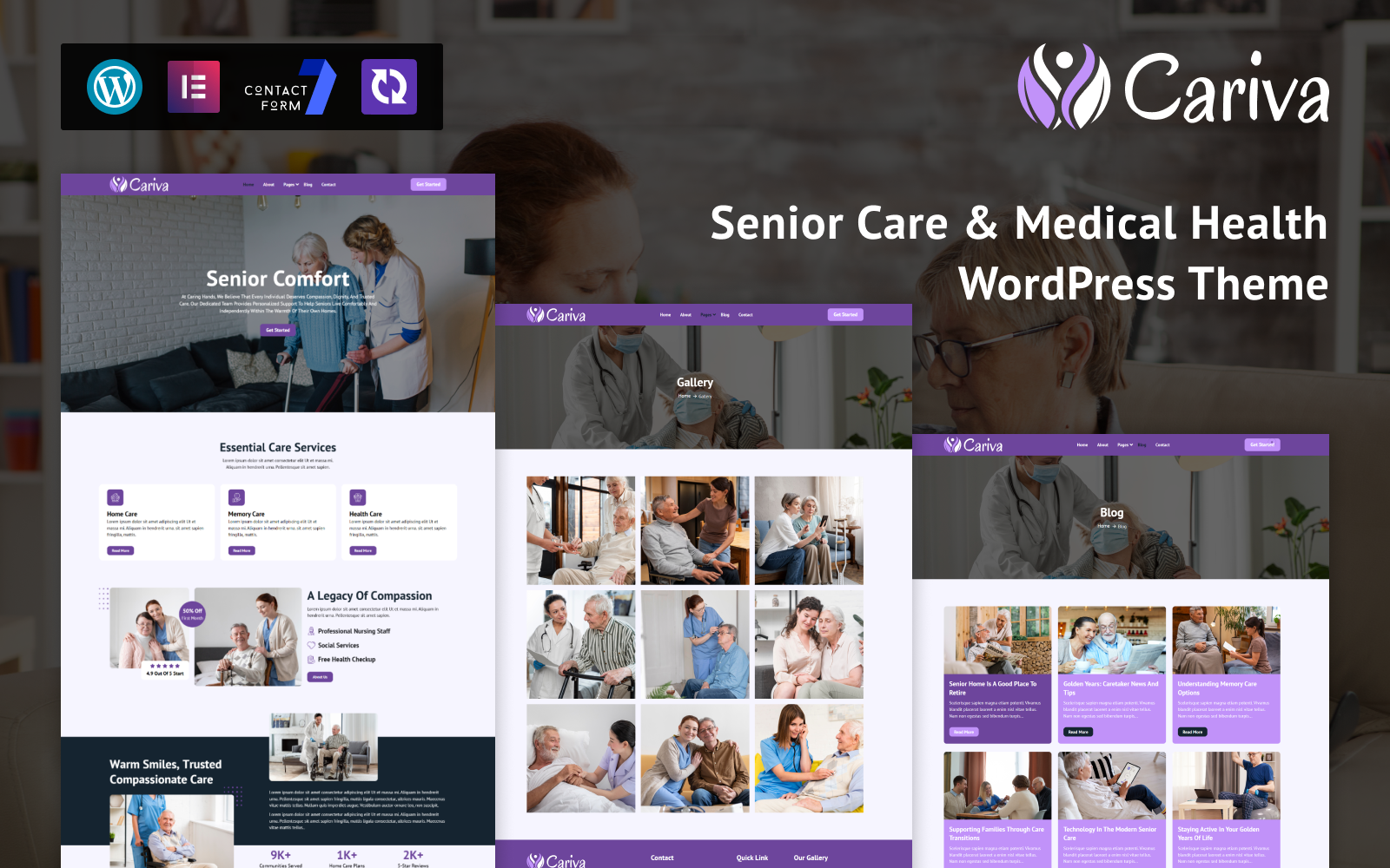 Cariva – Senior Care & Medical Health WordPress Theme
