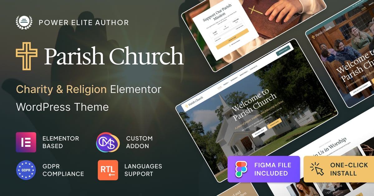 Parish Church - Religion & Charity WordPress Theme