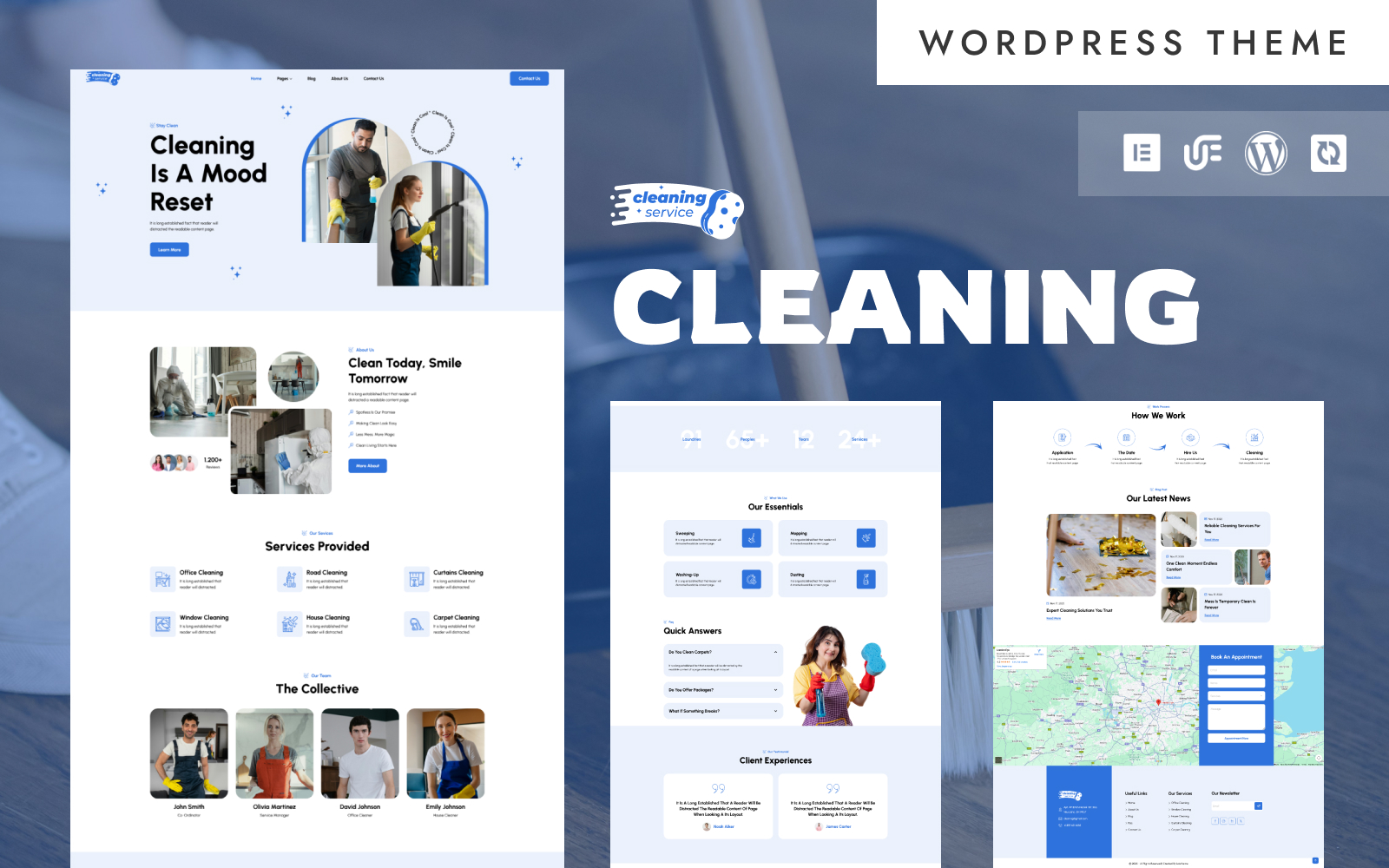 Cleaning Service - Cleaning Company & Home Service WordPress Elementor Theme WordPress Theme
