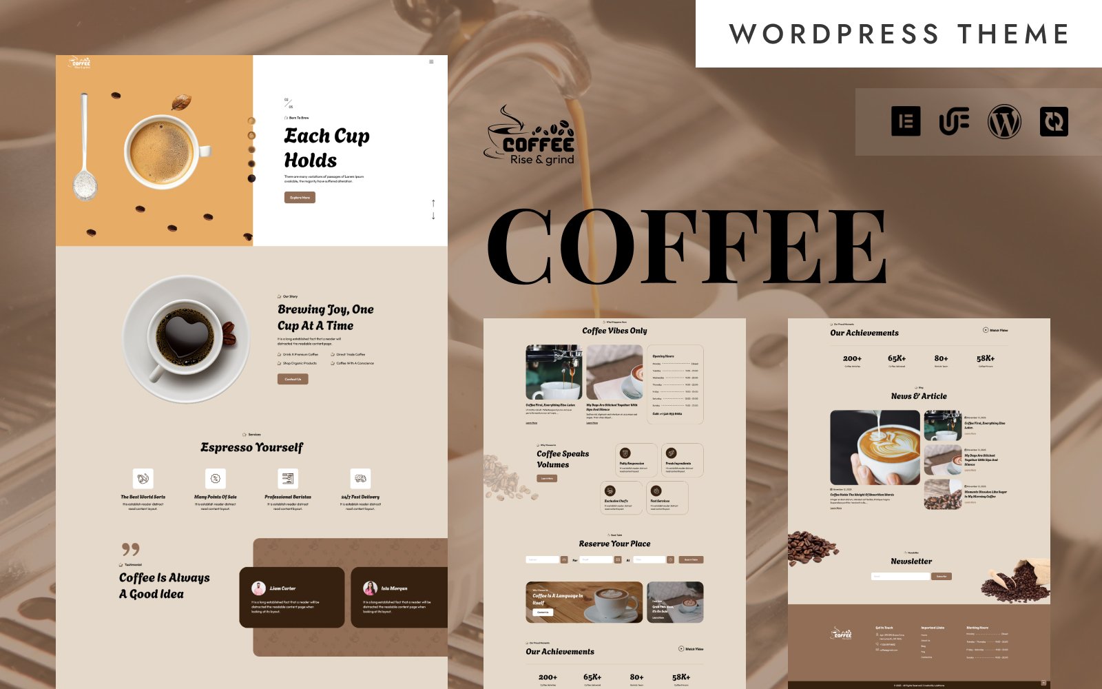 Coffee - Coffee Shop & Café WordPress Elementor Theme WordPress Theme