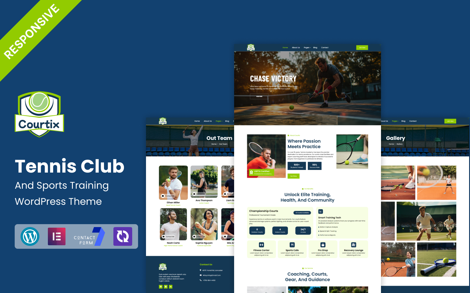 Courtix - Tennis Club & Sports Training WordPress Theme