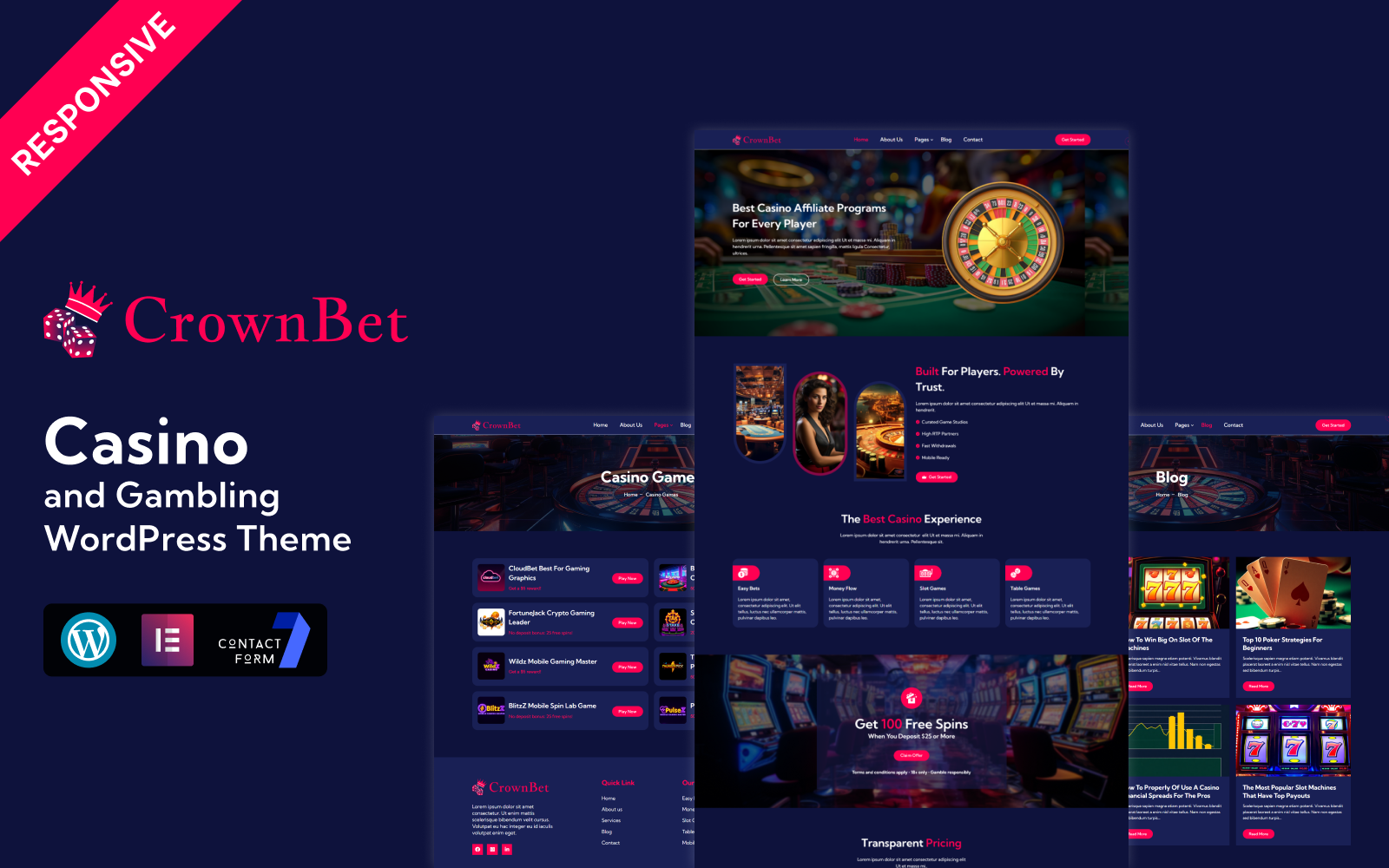CrownBet - Casino and Gambling WordPress Theme