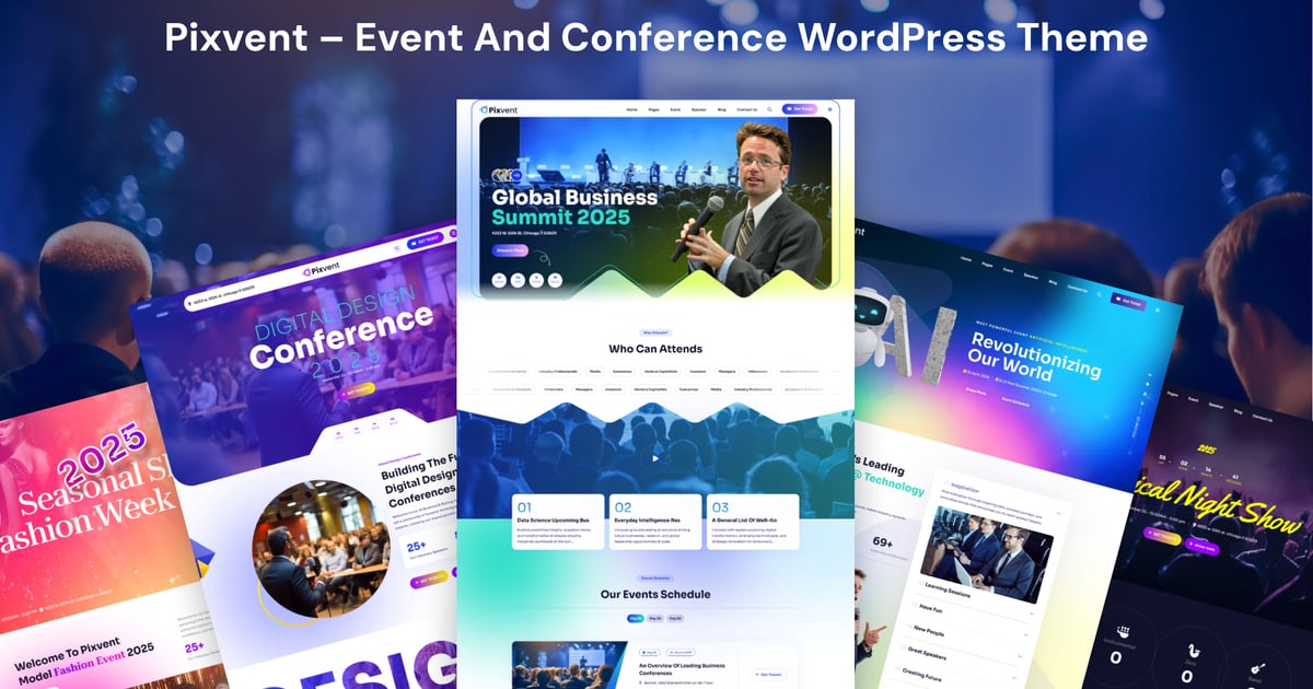 Pixvent – Event and Conference WordPress Theme