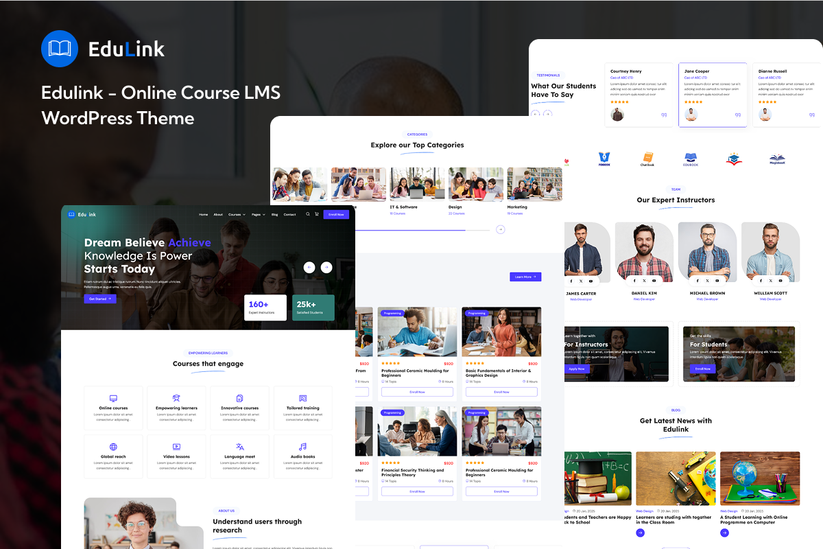 Edulink - Online Course LMS WordPress Theme