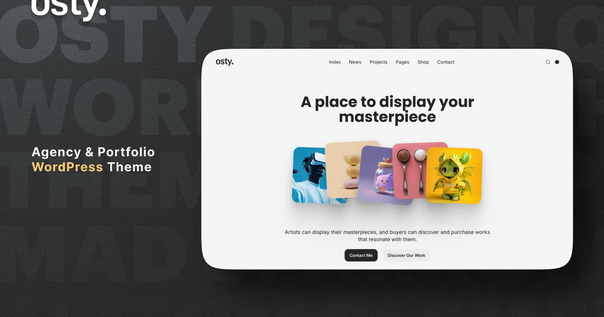 Osty – Creative Agency and Portfolio Theme