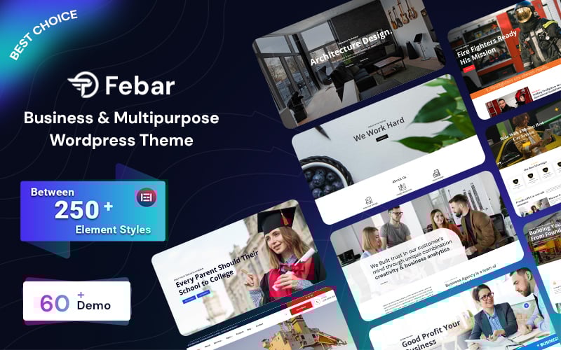 Febar - Web Business & Multipurpose Responsive WordPress Theme
