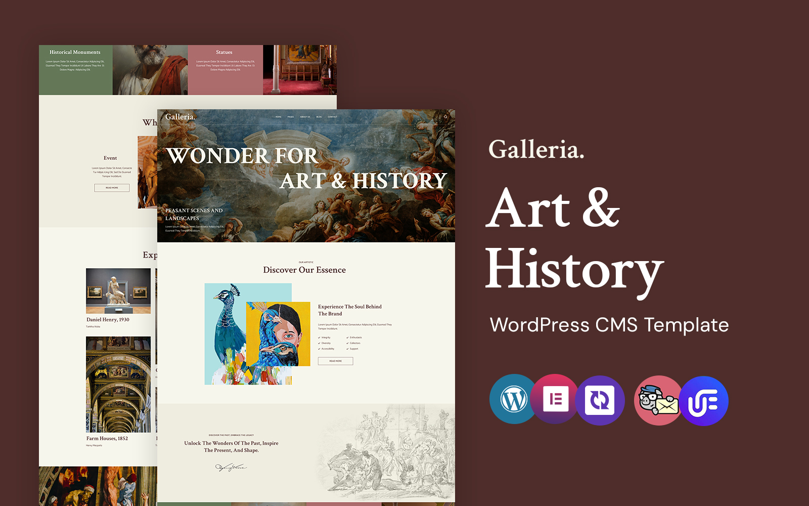 Galleria - Art Gallery and Museum WordPress Elementor Theme WordPress Theme