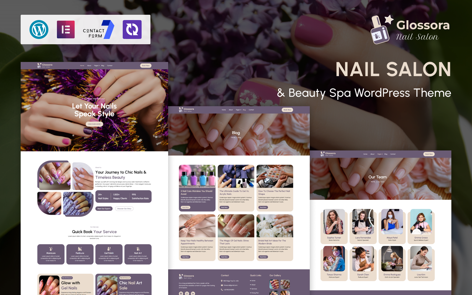 Glossora – Nail Salon & Beauty Spa WordPress Theme