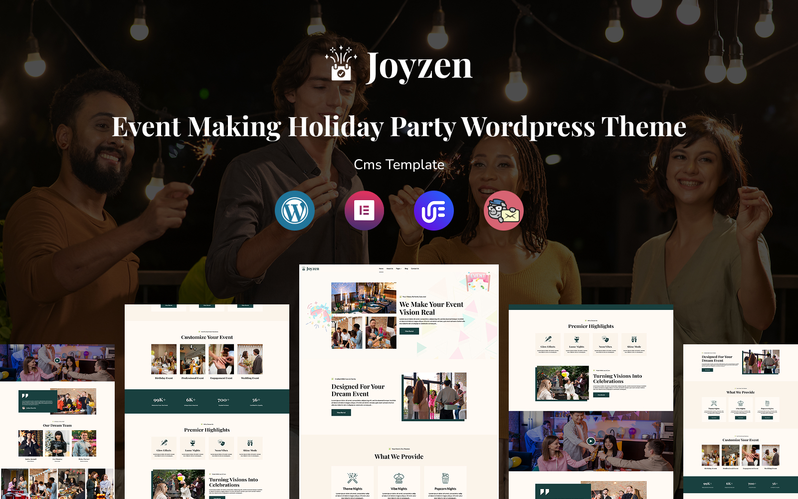 Joyzen - Event Making Holiday Party Multipurpose Responsive WordPress Theme