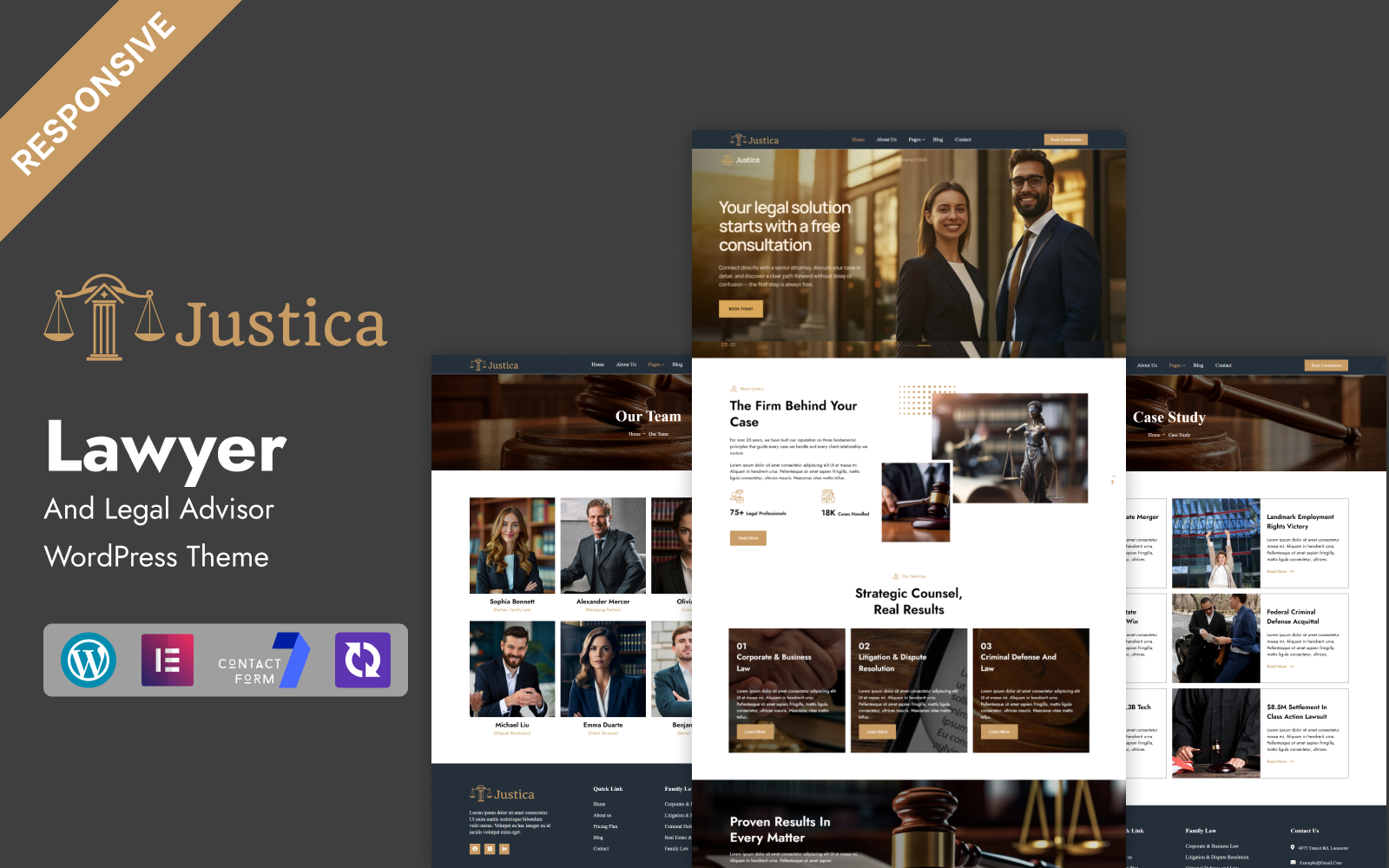 Justica - Lawyer & Legal Advisor WordPress Theme