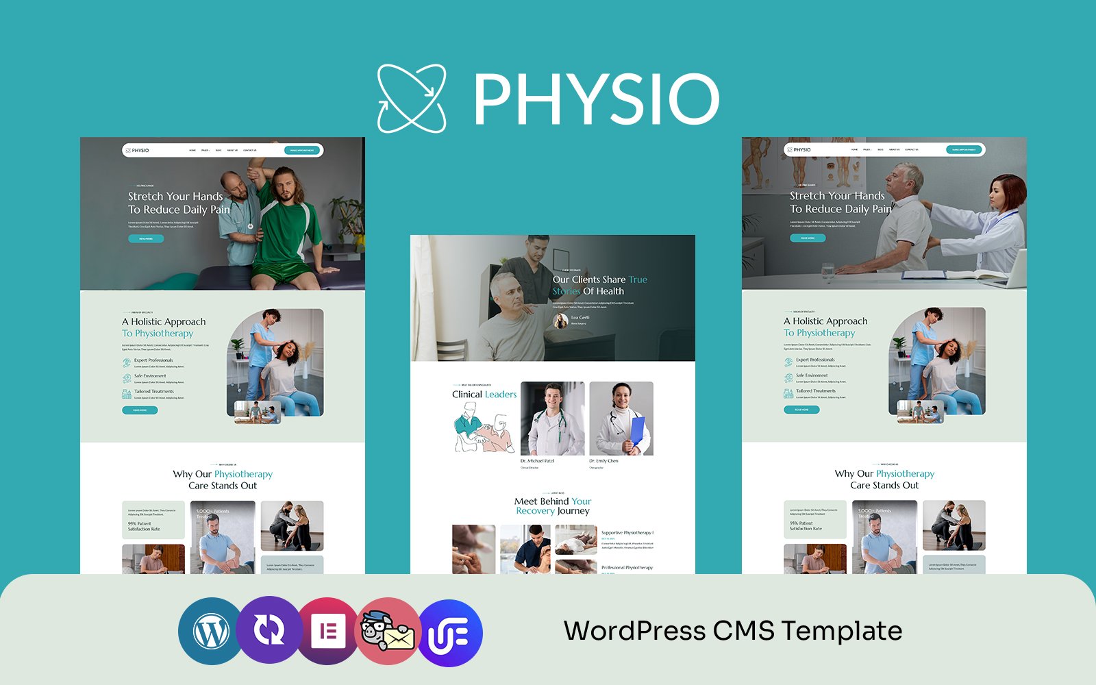 Physio - Physiotherapy and Physical WordPress CMS Elementor Template WordPress Theme