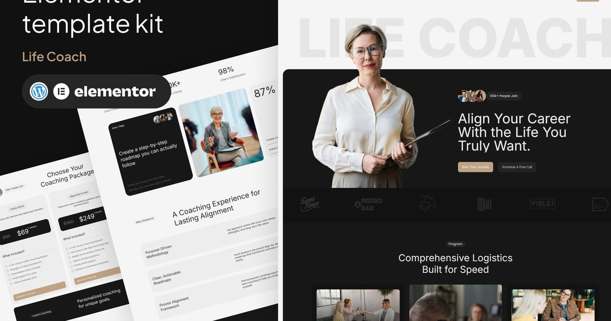 Mindco - Life Coach & Counseling Elementor Template Kit